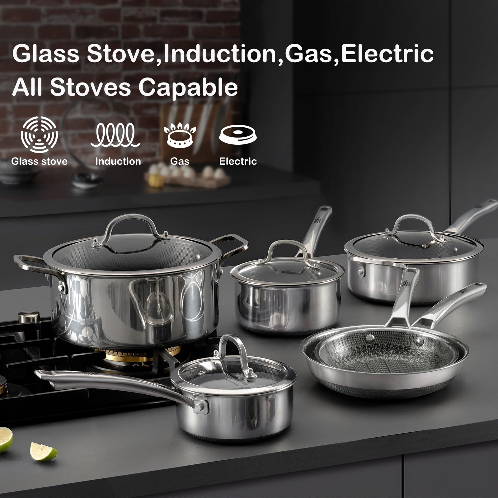 Snowclad 2.5qt saucepan with lid for efficient sauce-making