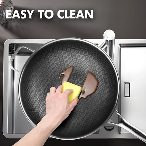 Snowclad Wok is dishwasher safe for simple post-cooking cleanup