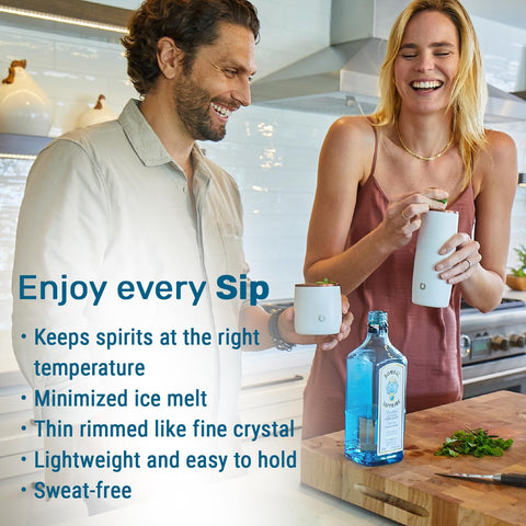 Snowfox durable stainless steel lowball glasses withstand daily use