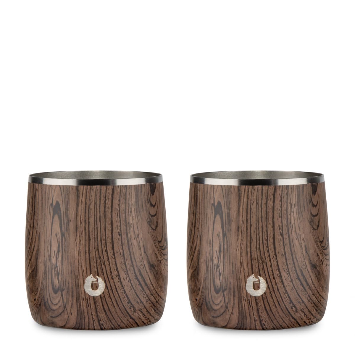 Snowfox premium vacuum insulated whiskey rocks glass set of two keeps drinks cold