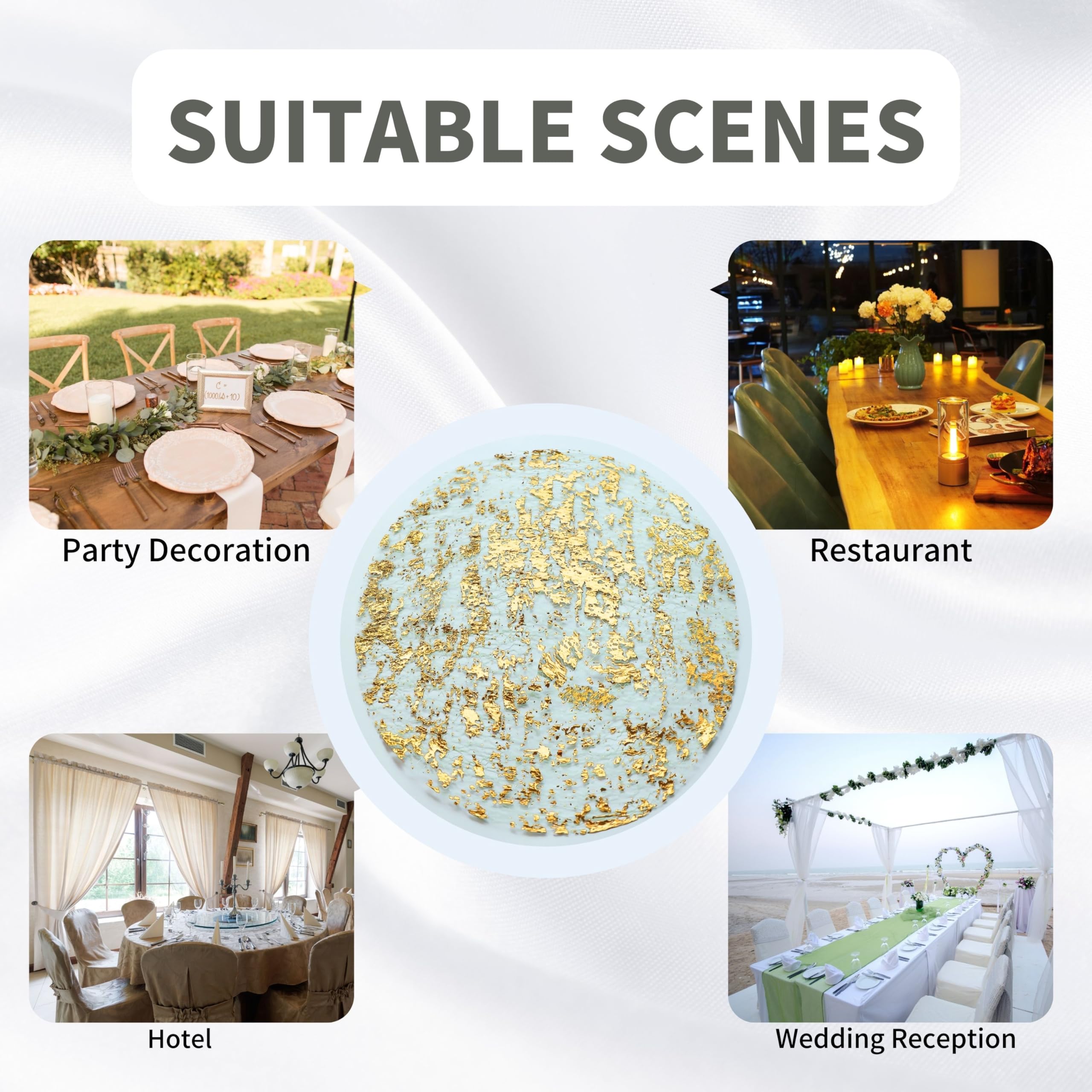 Snowkingdom DIY centerpiece ideas paired with these placemats.