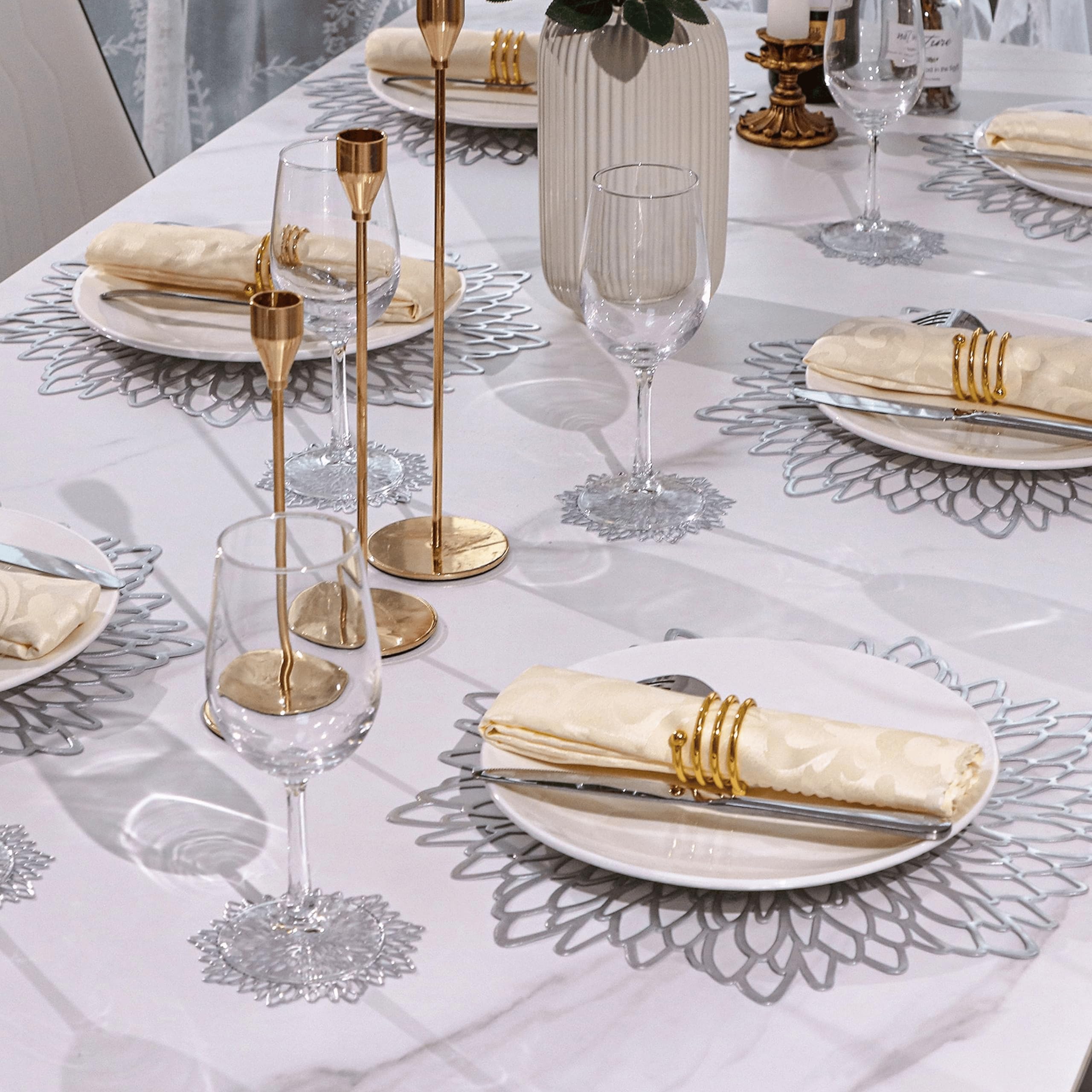 Snowkingdom placemats are durable and easy to wipe clean after meals