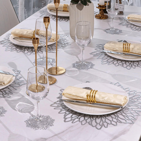 Snowkingdom placemats are durable and easy to wipe clean after meals