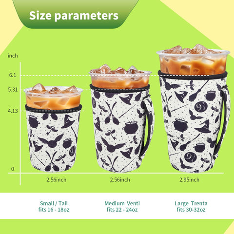 Snowso handle-design sleeve offers easy grip on tall cups.