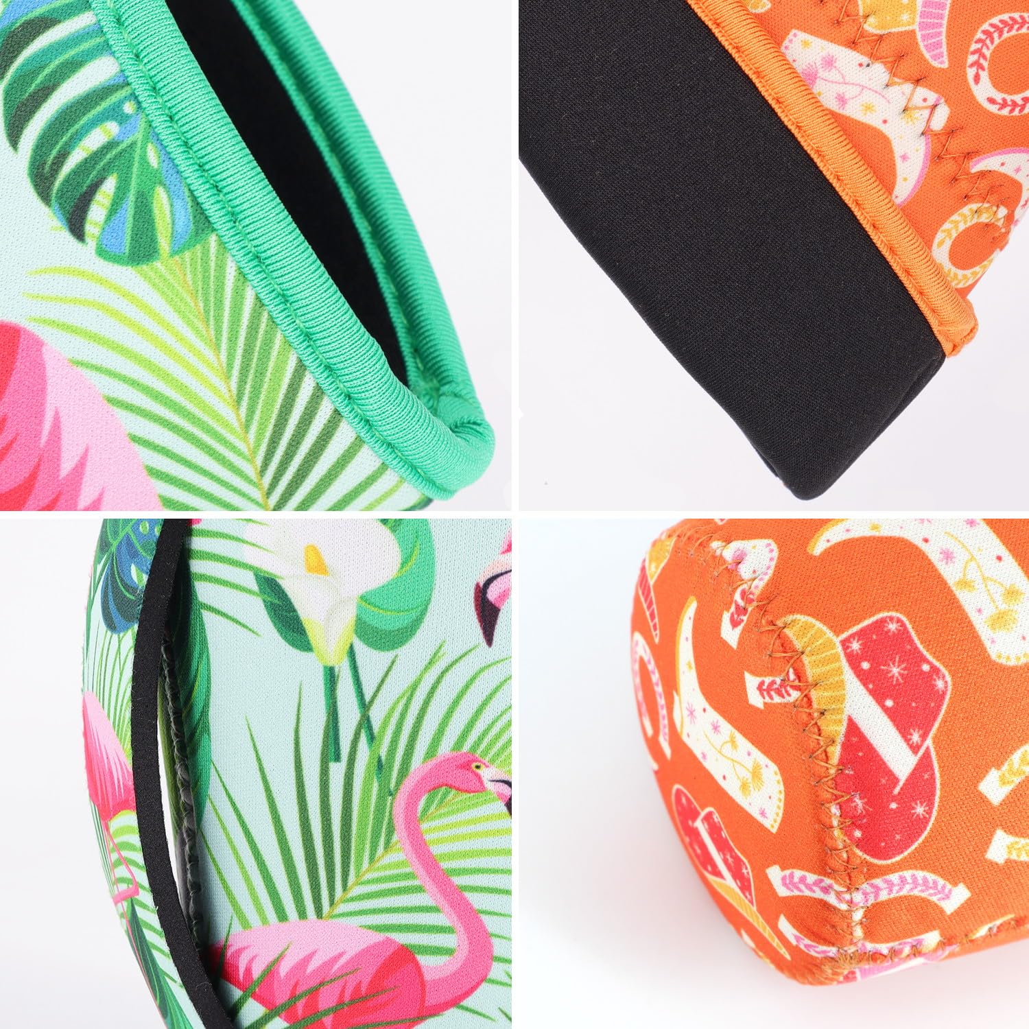 Snowso sleeve close-up shows durable stitching and foldable design.