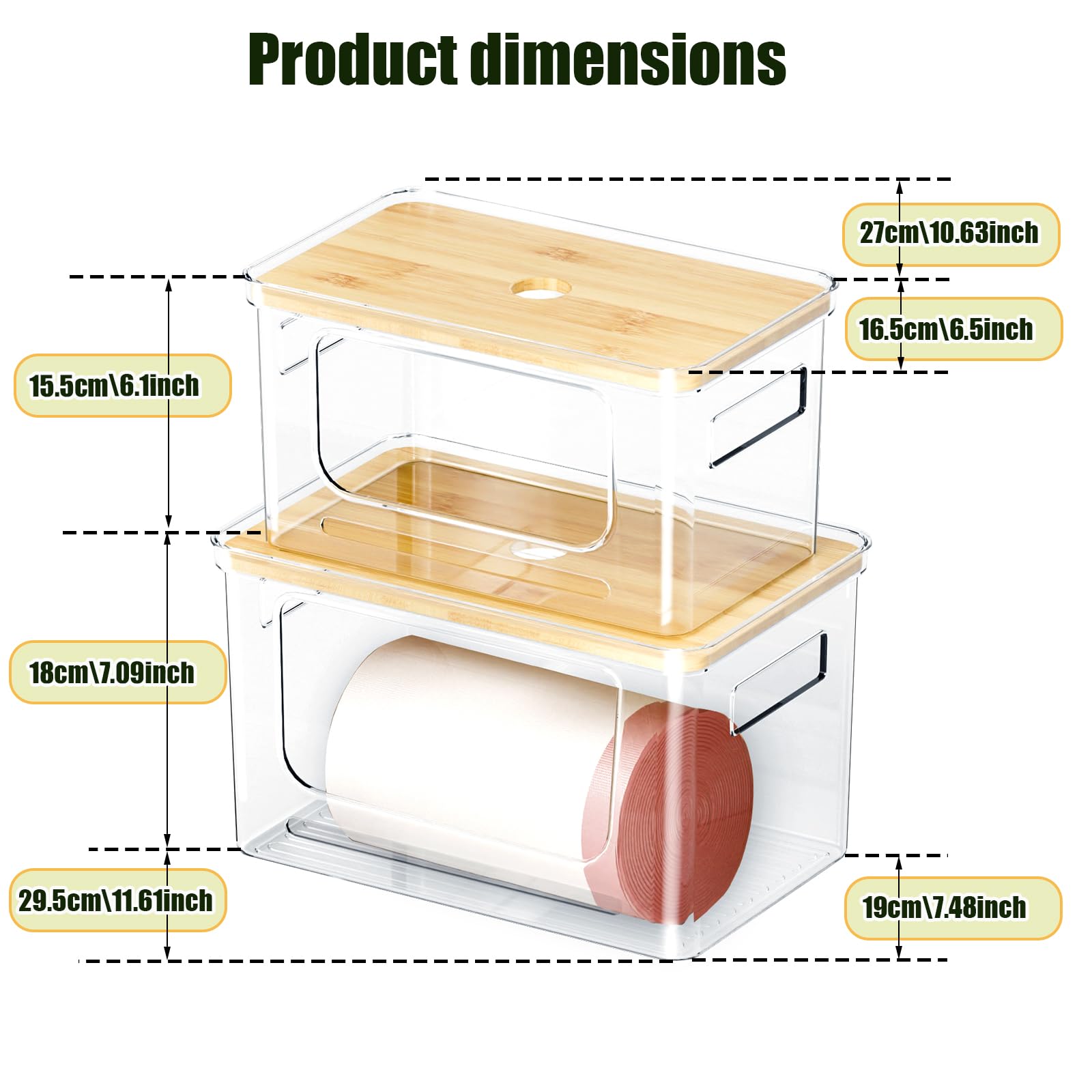 Snpwne laundry room storage bin keeps bags and small items neatly organized.