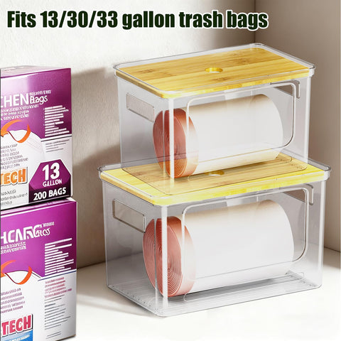 Snpwne under-sink stackable organizer maximizes vertical space.