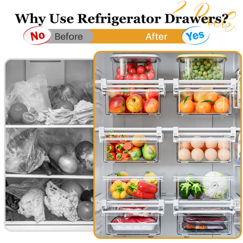 SNSLXH fridge drawer easy to pull out and wash for convenient cleaning.