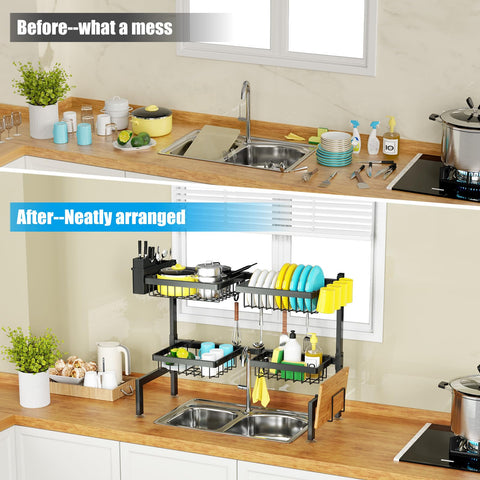 SNSLXH sink rack fits most sinks for flexible installation