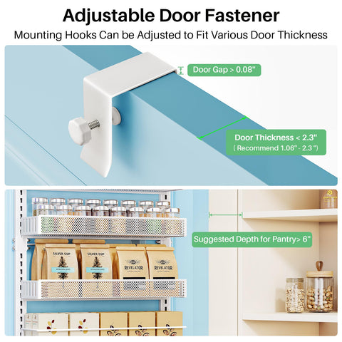 SNTD adjustable-basket-height enables storing bottles of varying heights with flexible access.