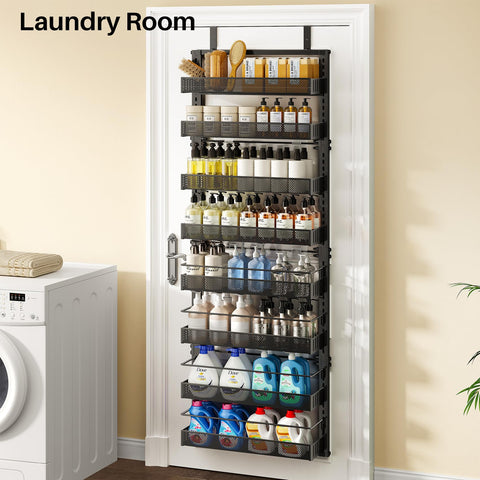SNTD black door organizer adds vertical storage without drilling