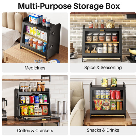 SNTD Bread Box ample storage for loaves and pastries.