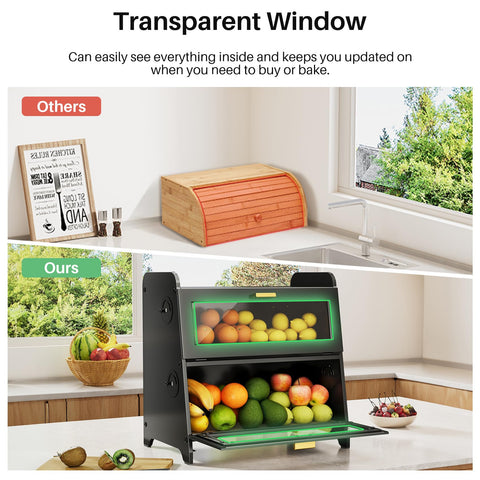 SNTD Bread Box magnetic seal blocks pests and preserves freshness