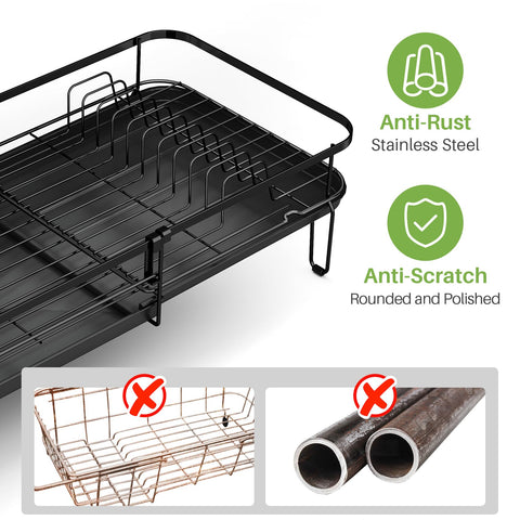 SNTD Dish Drying Rack bowl rack neatly holds bowls and plates