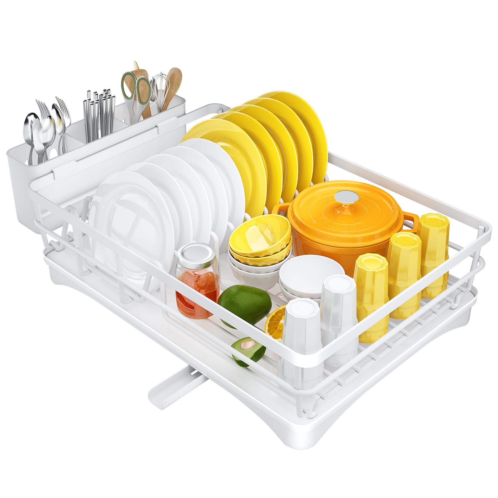 SNTD countertop-ready rack provides organized space for drying bowls and utensils.