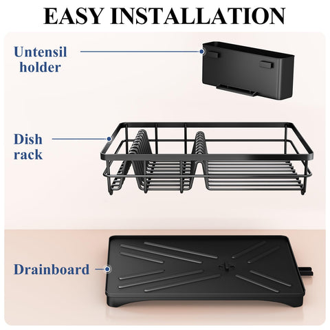 SNTD drainboard angles water away to keep counters dry.