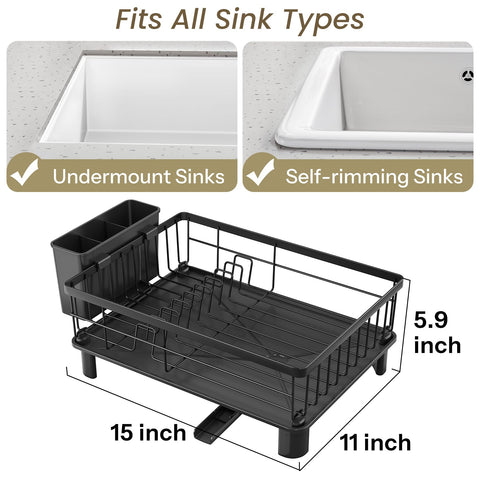 SNTD dish drying rack rust-resistant stainless steel construction for daily use.