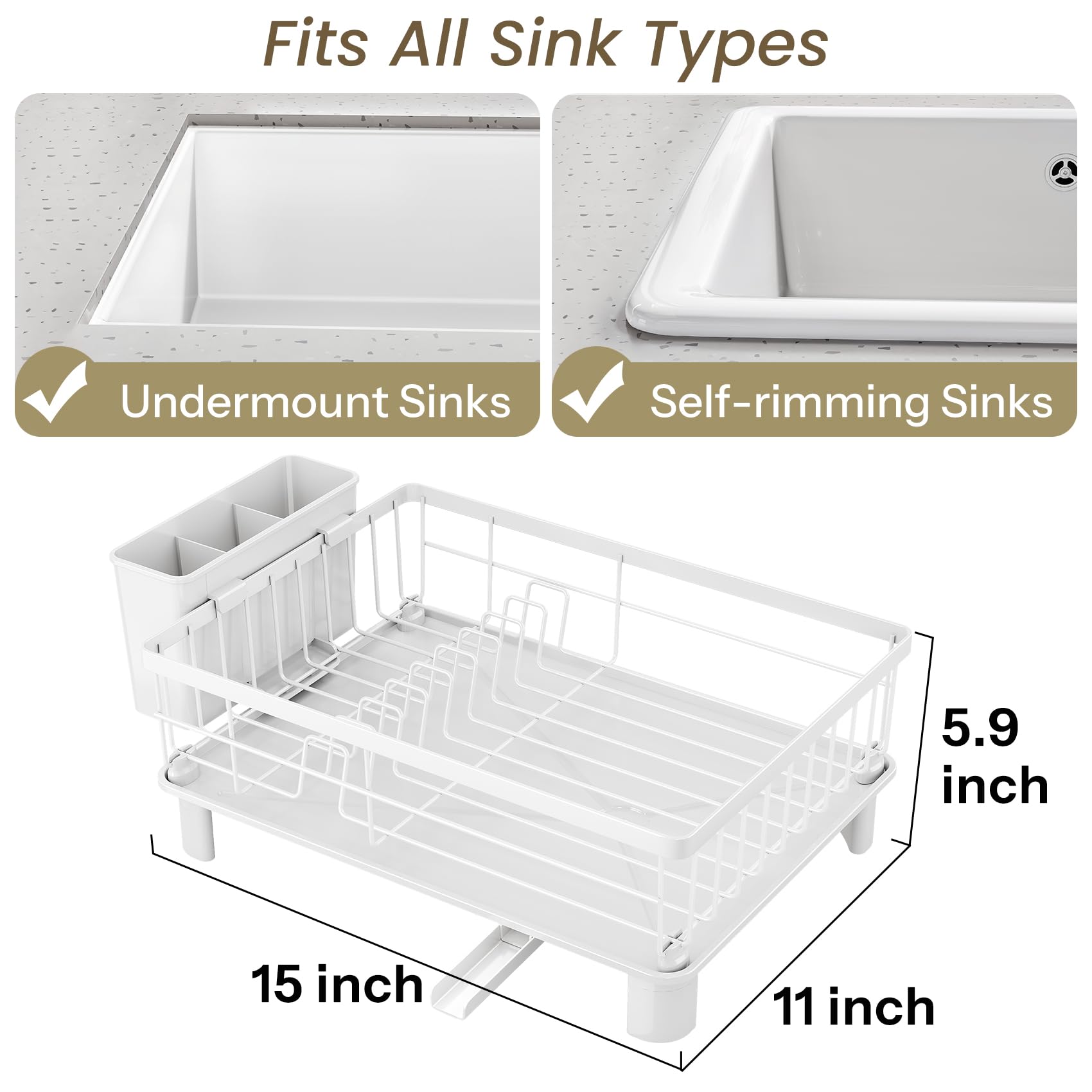 SNTD Dish Drying Rack stainless steel frame demonstrates durability and rust resistance.