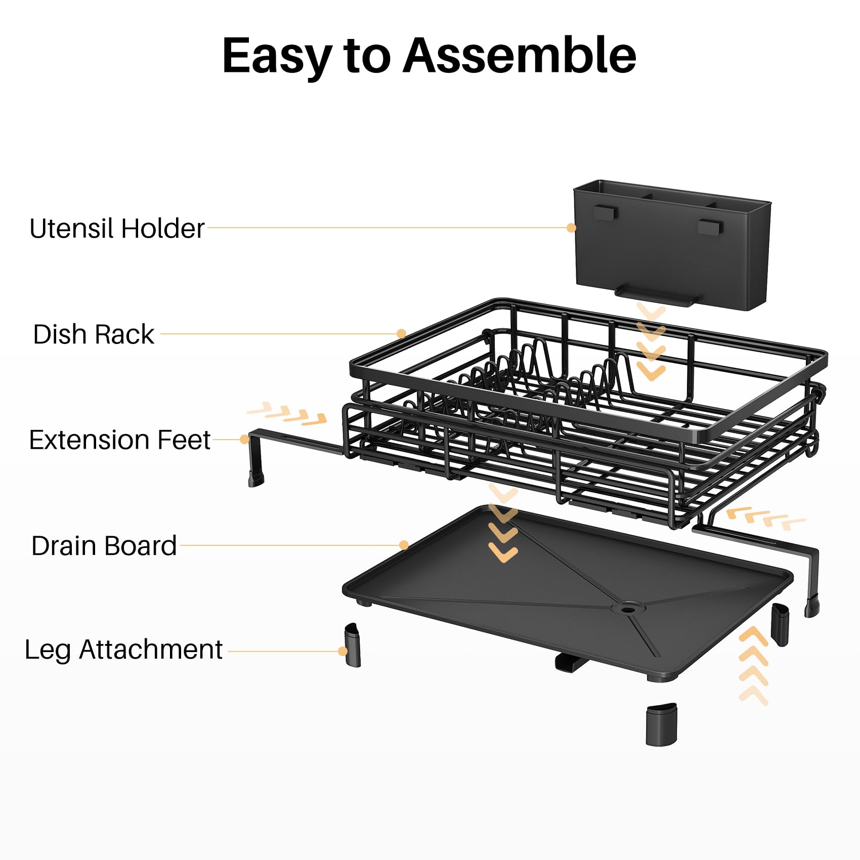SNTD rubber-coated feet protect countertops from scratches.