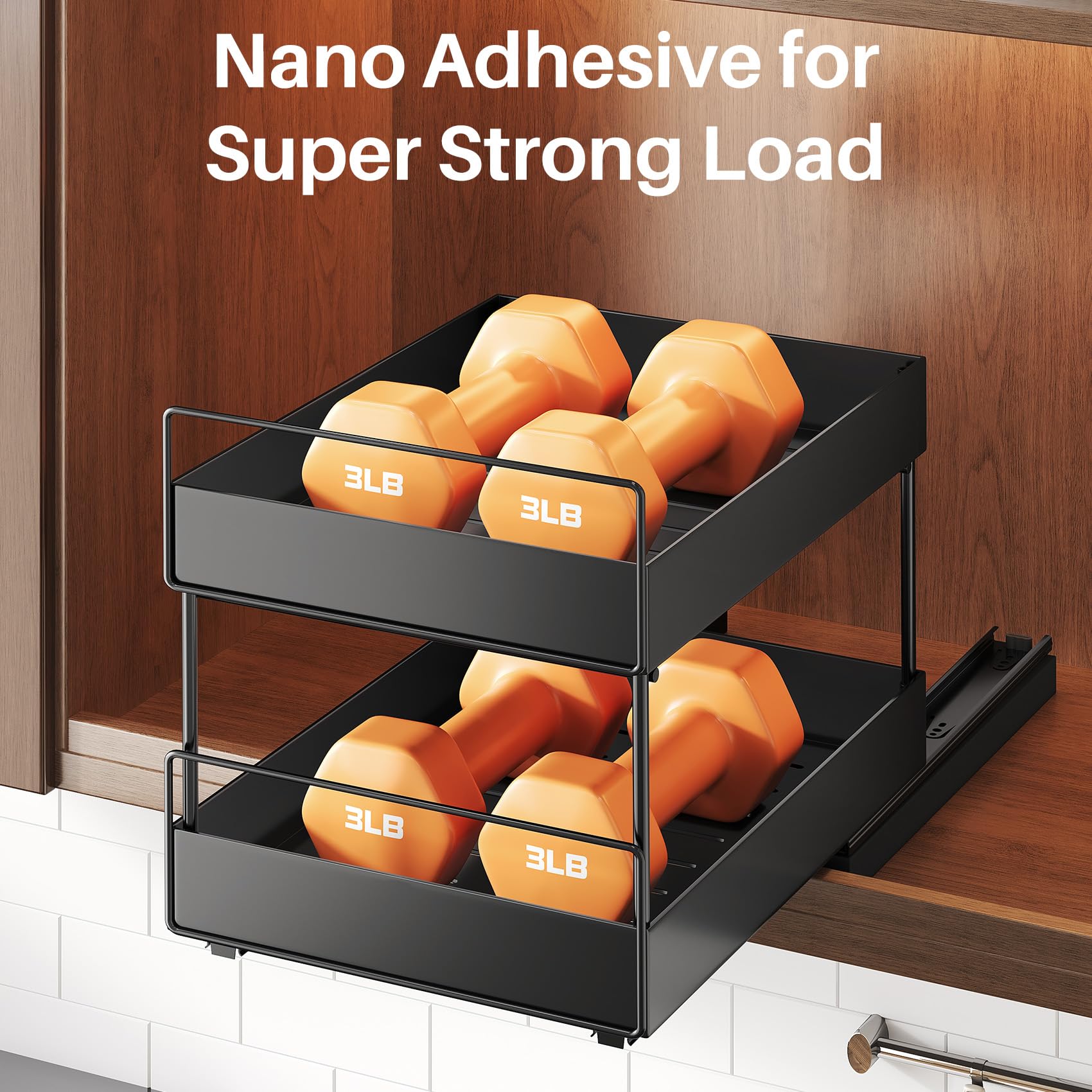 SNTD heavy-duty metal frame supports many spice jars