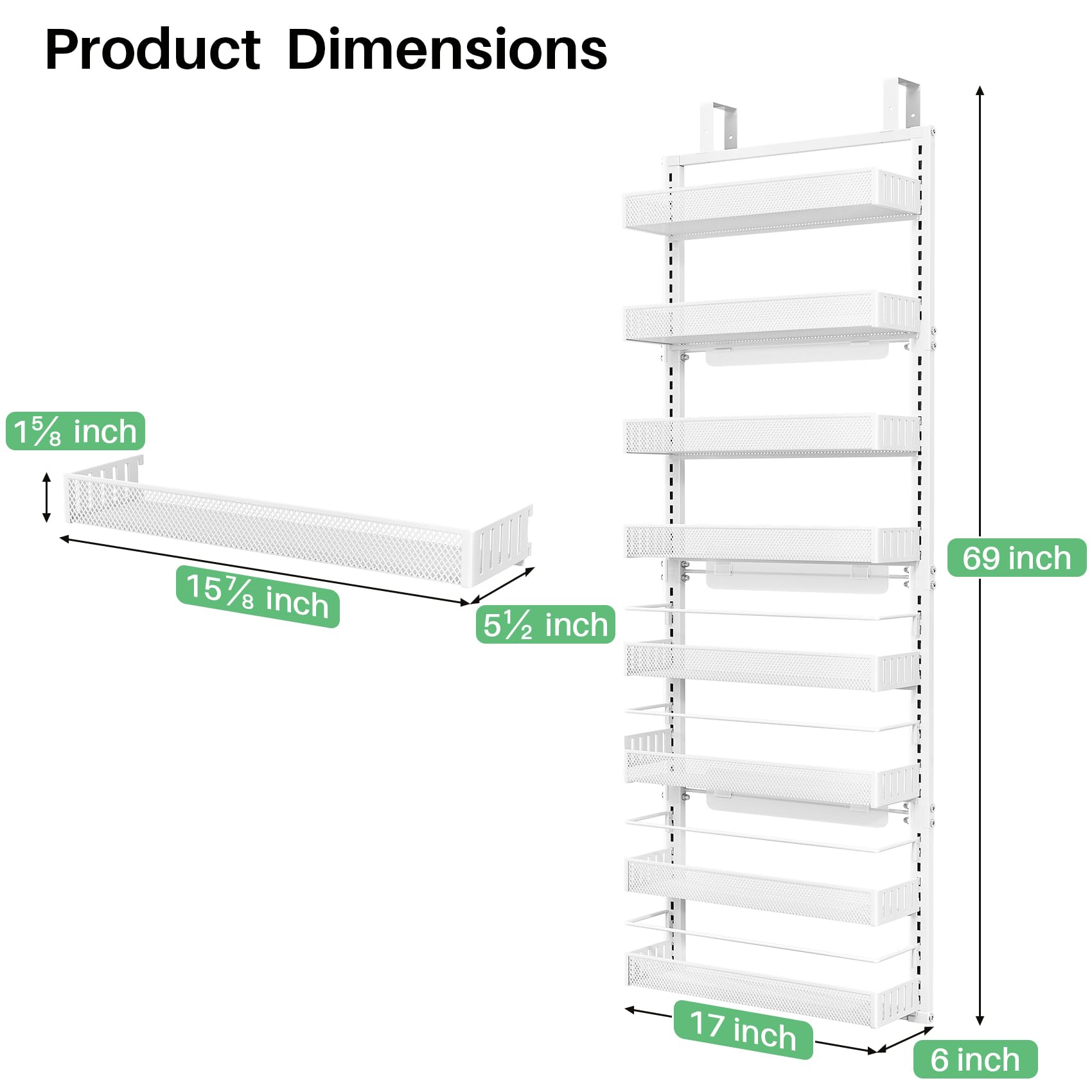 SNTD kitchen-organization-solution helps create a tidy pantry on interior doors.