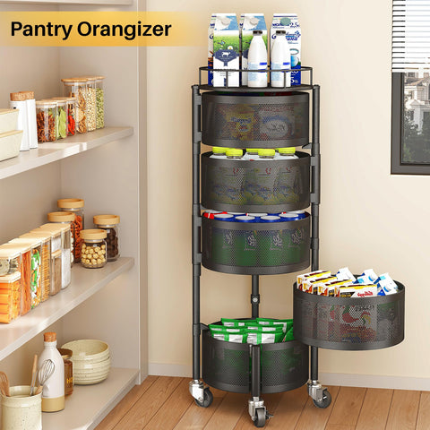 SNTD kitchen organizer in use keeping items accessible and tidy.