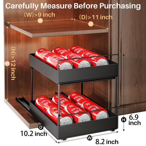 SNTD kitchen spice organizer fits pantry shelves for tidy jars