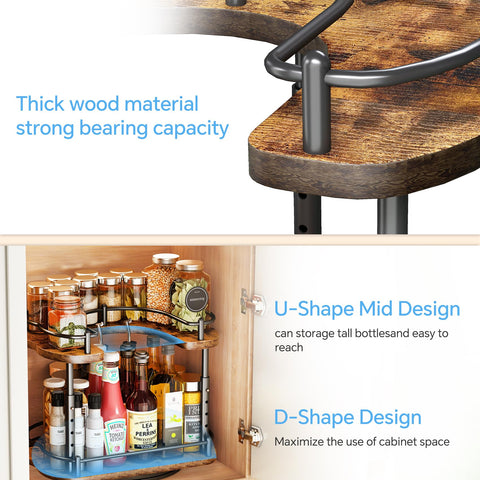 SNTD space-saving kitchen organizer keeps spices neatly arranged