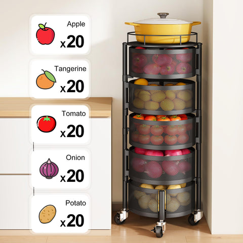SNTD mesh basket close-up highlighting airflow to keep produce fresh.