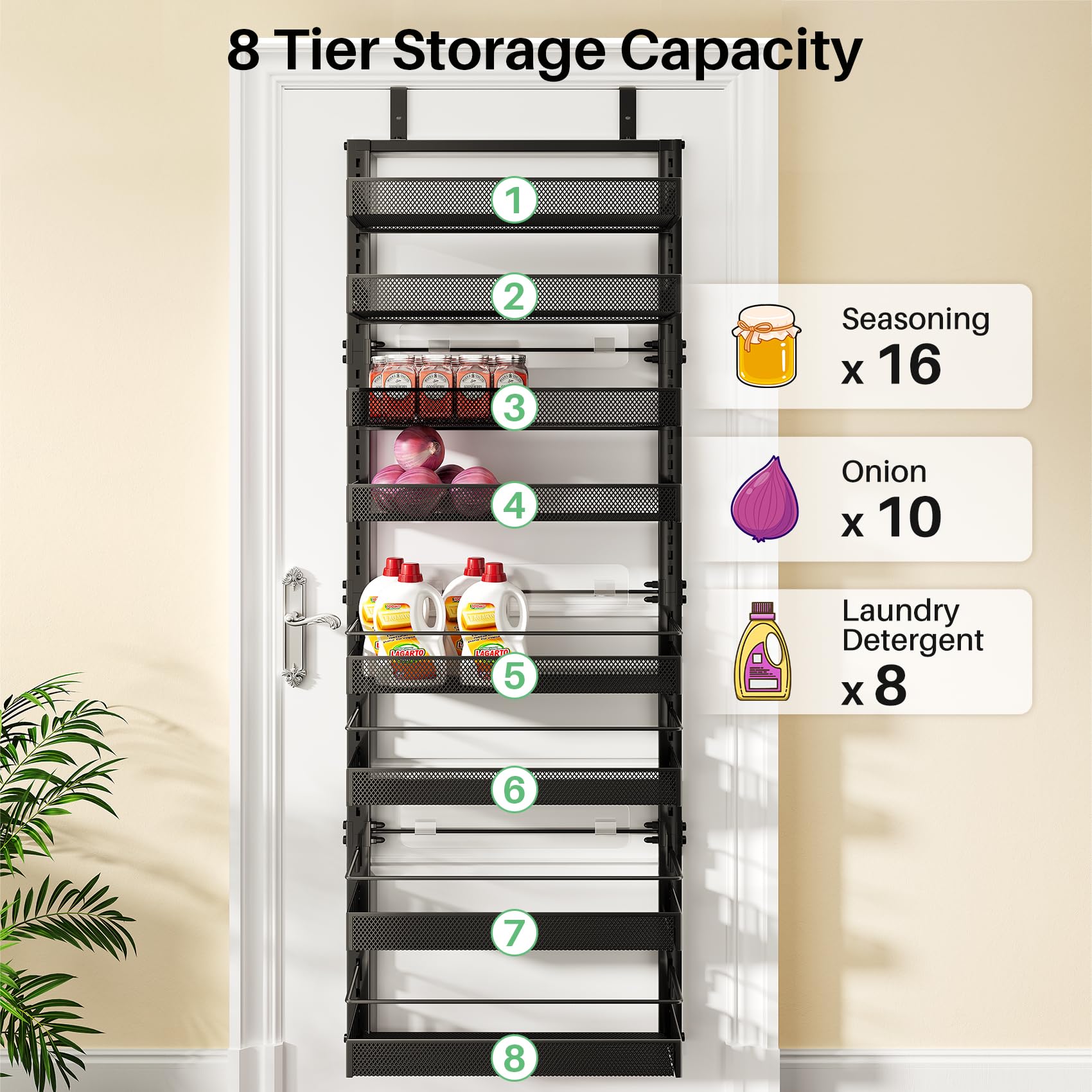 SNTD pantry organizer dimensions guide door fit and space planning