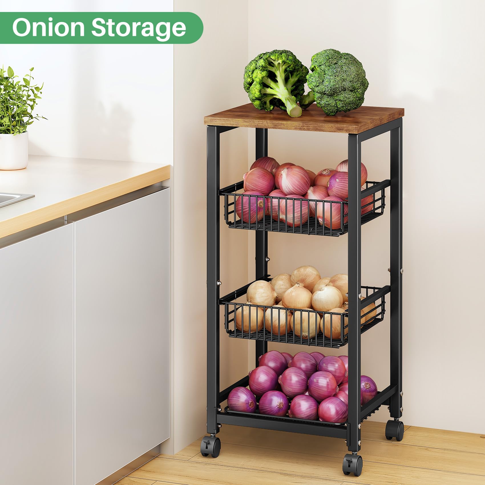 SNTD potato and onion storage bin keeps produce visible and accessible