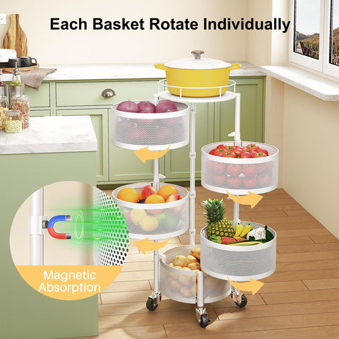 SNTD rolling-kitchen-cart-wheels moves smoothly around countertops.