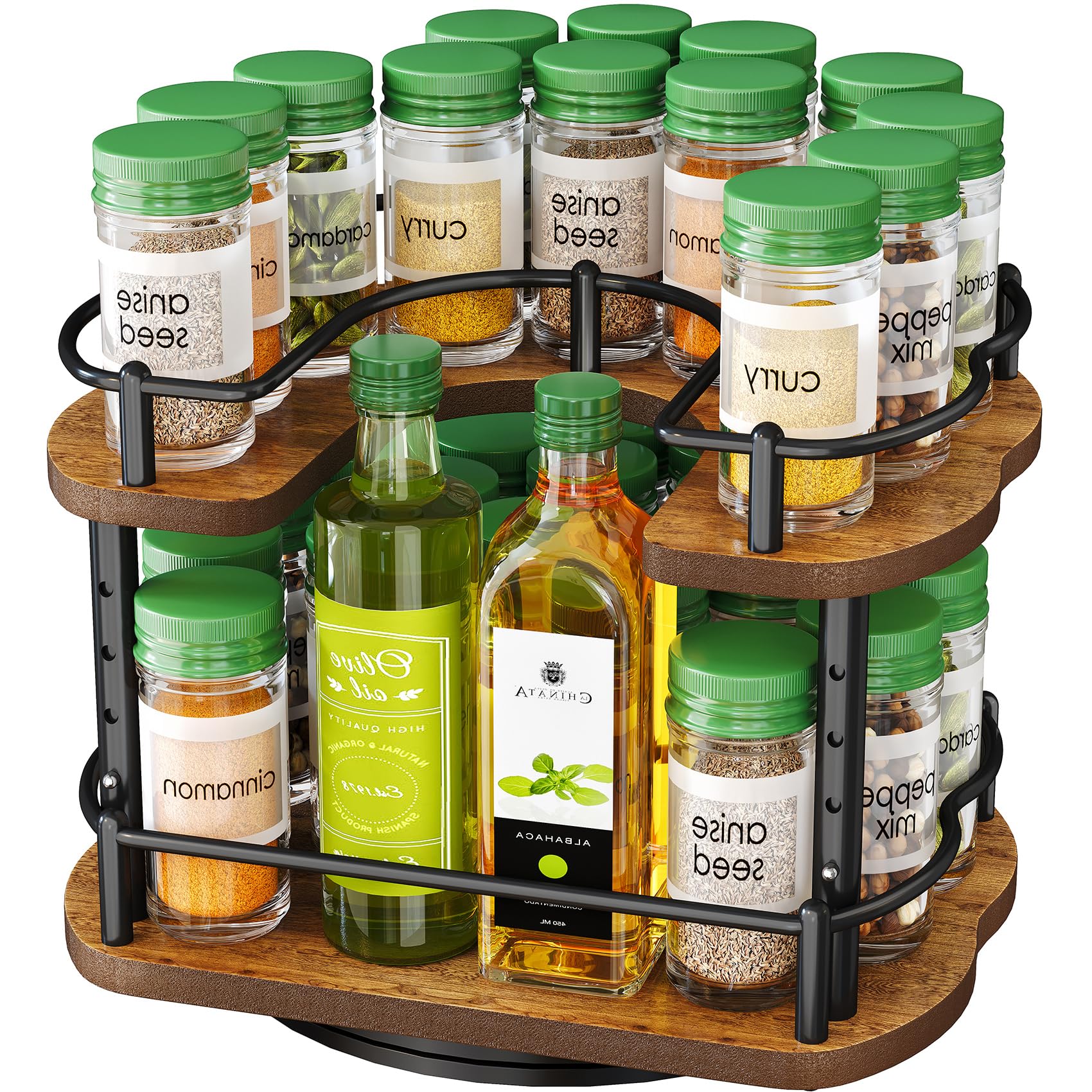 SNTD cabinet, fridge, or pantry placement offers versatile spice storage options