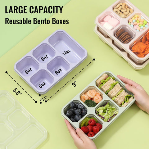 Snuvid four-pack containers with lids prevent leaks and odors
