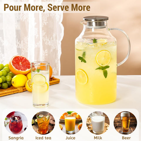 Crystal-clear Snuvid borosilicate glass highlights beverages and resists temperature stress.