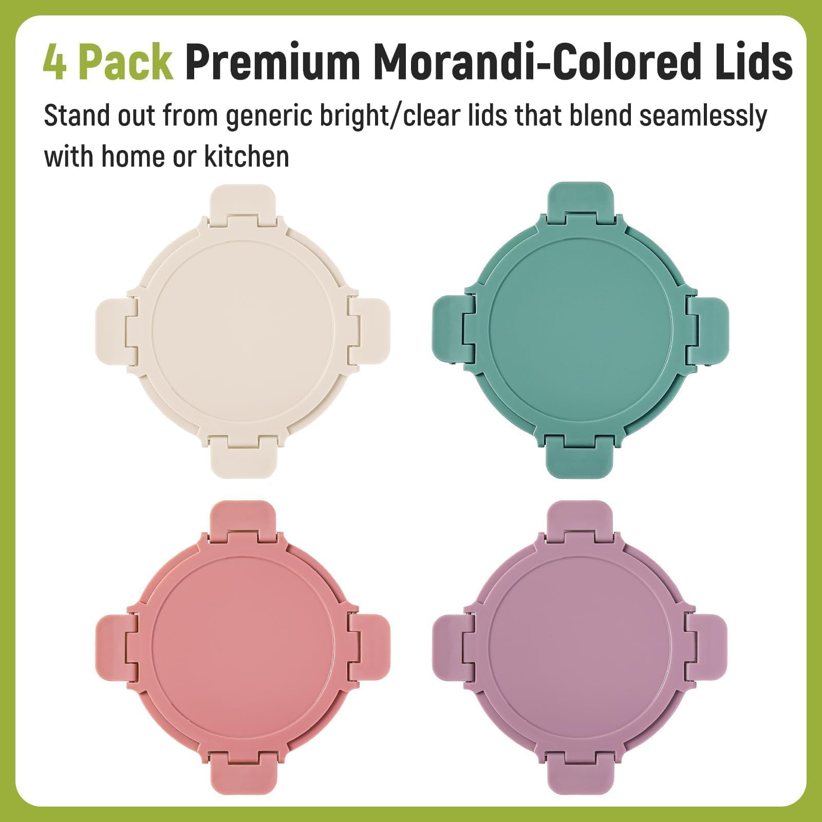 Snuvid borosilicate glass shows contents clearly and resists temperature changes.