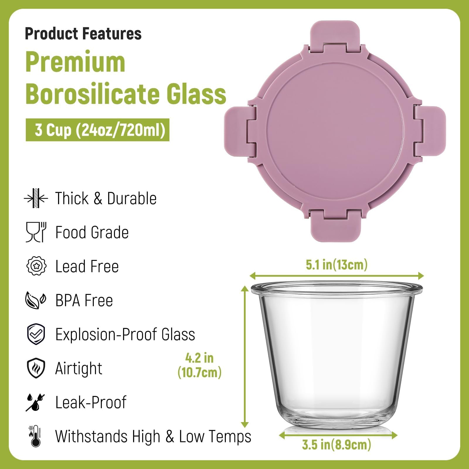 Snuvid BPA-free materials ensure food-safe storage.