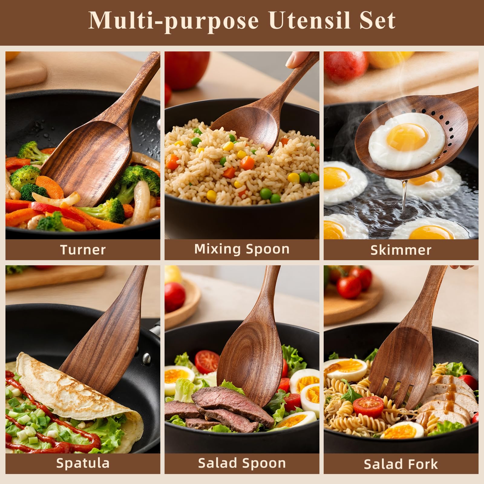 Snuvid serving spoon scooping sauce, versatile for hot meals.