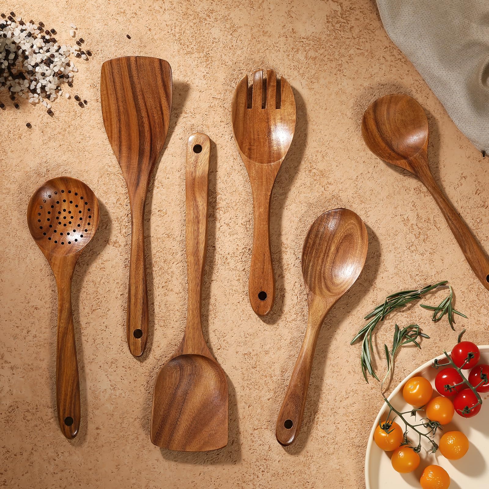 Snuvid utensils with hanging hole for compact storage in the kitchen.