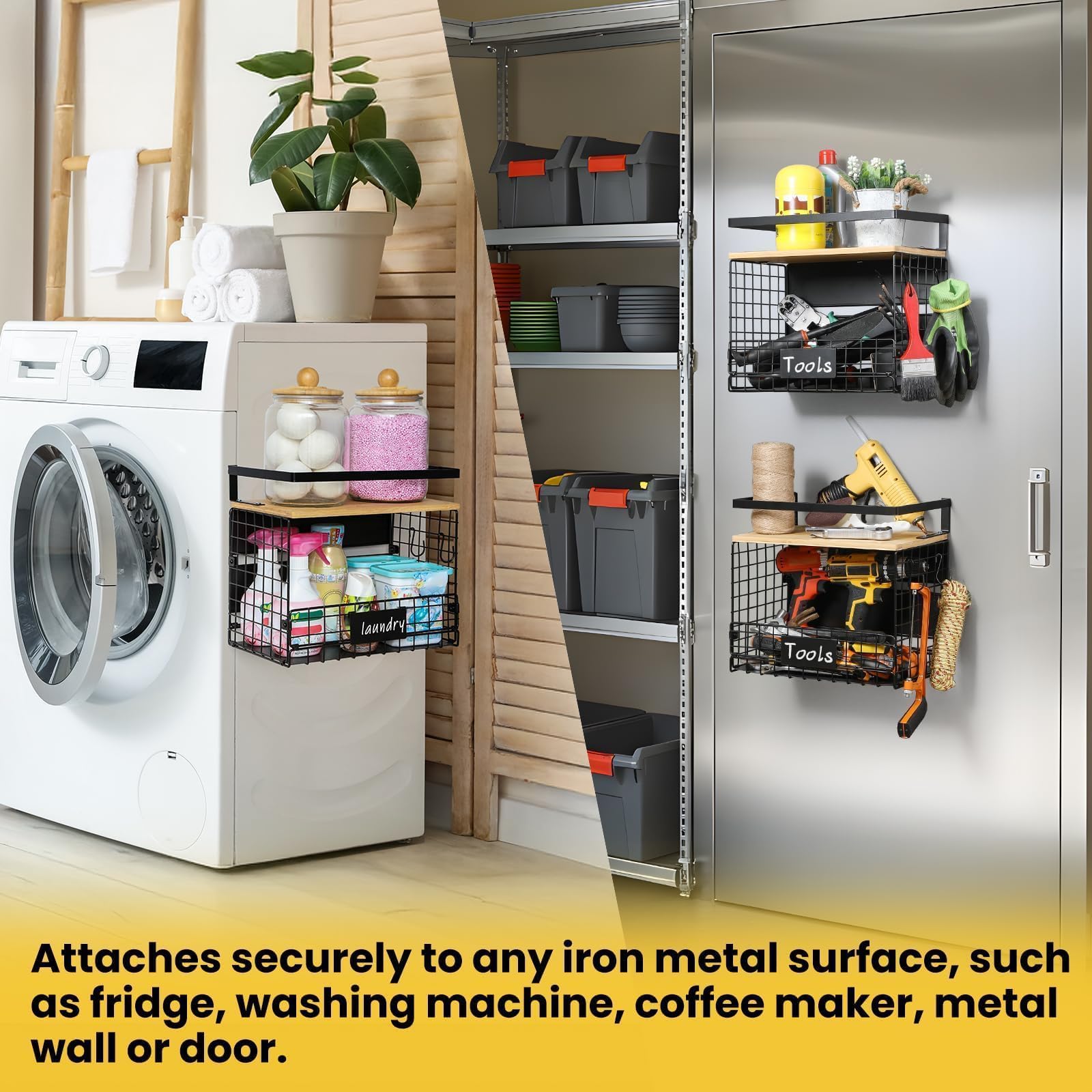 Snuvid WIDER SHELF easy install with pre drilled bamboo board.