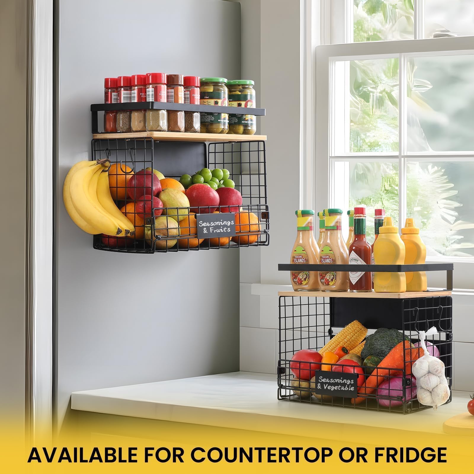 Snuvid WIDER SHELF padding liner protects delicate produce from dents.