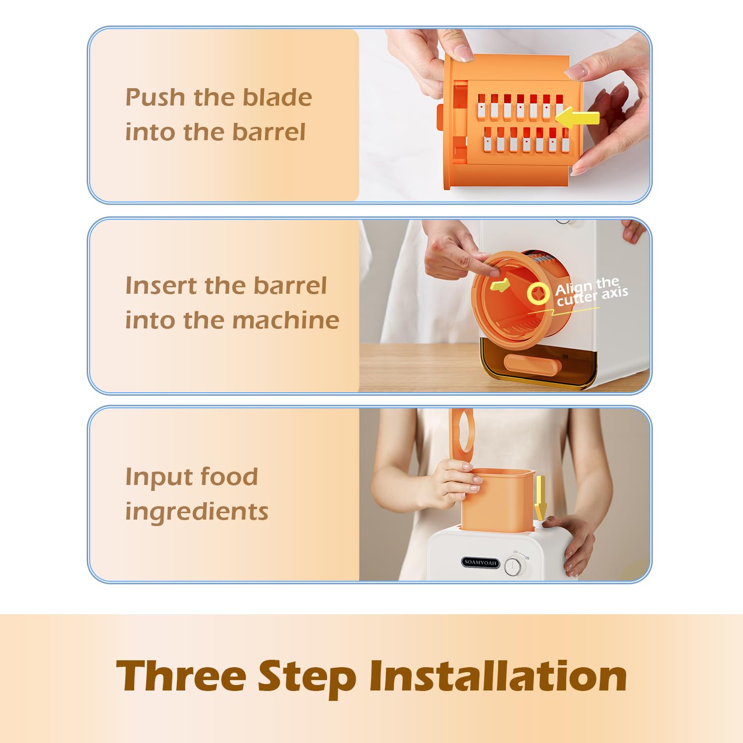 SOAMYOAH appliance helps home cooks save prep time.