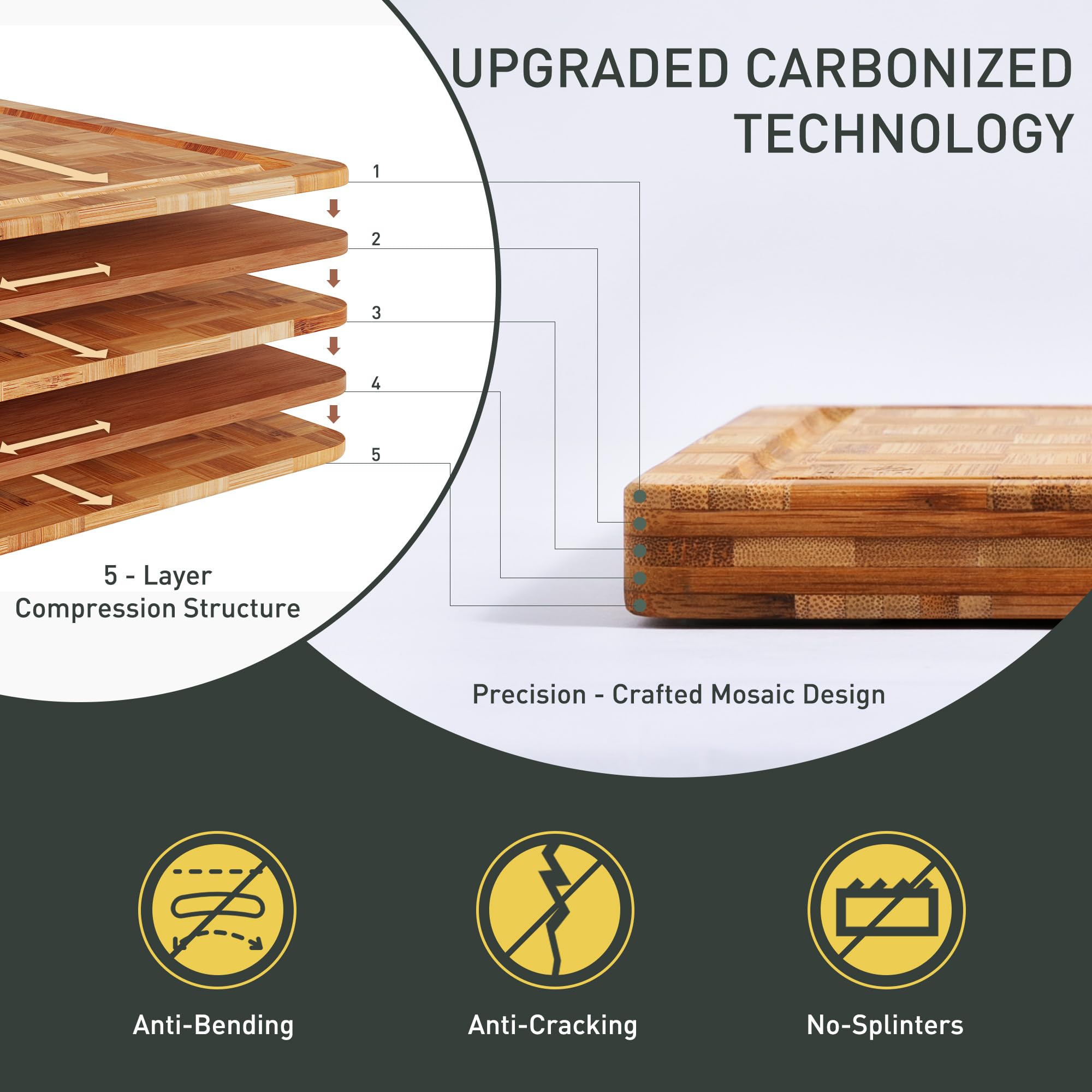 Socisen over-sink size boards provide versatile workspace