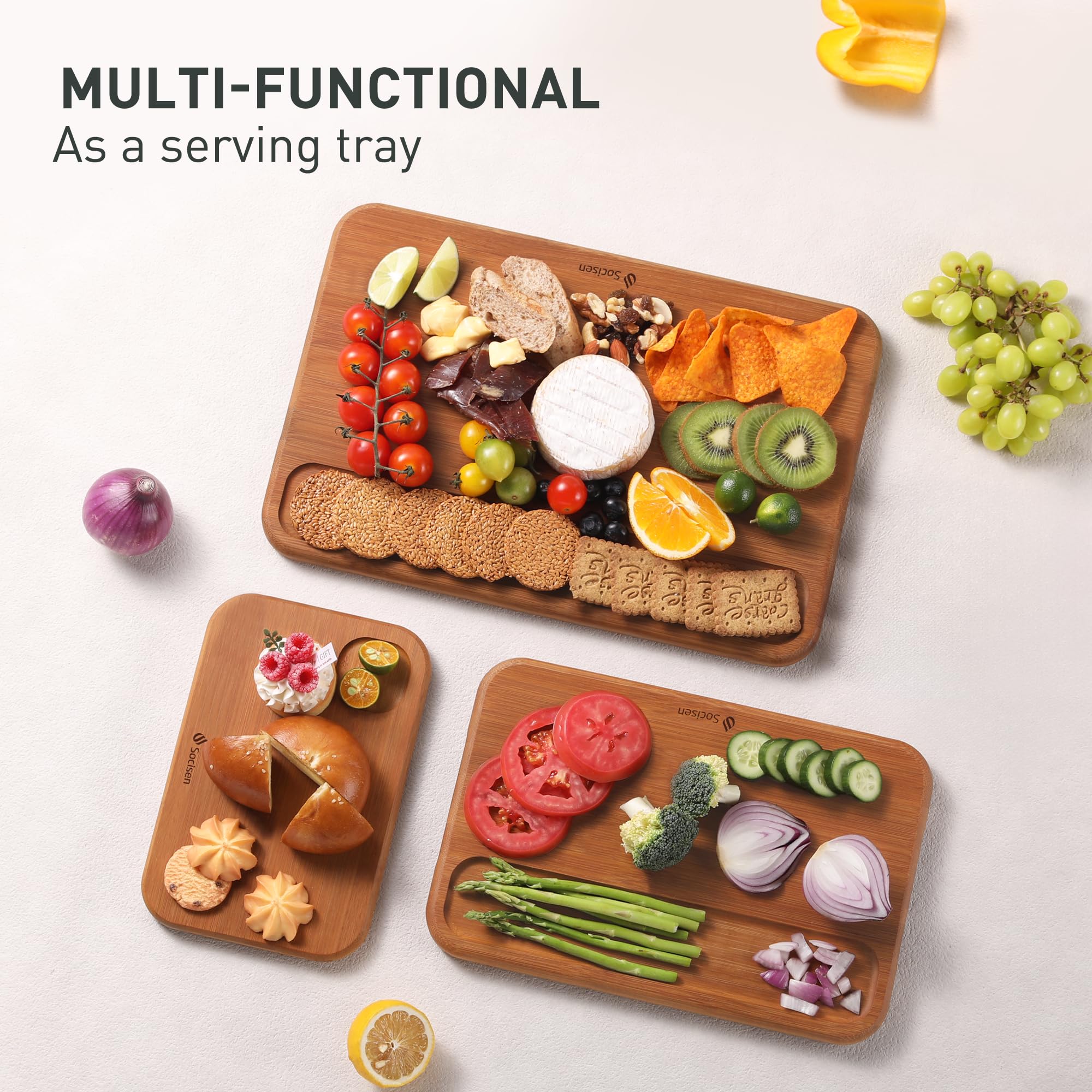 Socisen cross-laminated bamboo resists warping for long-lasting kitchen use.