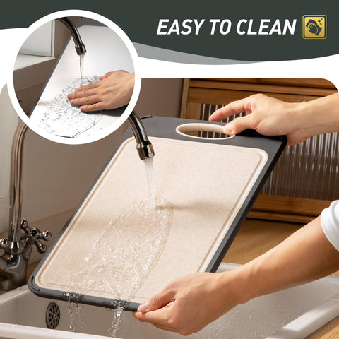 Socisen cutting board crafted from durable stainless steel and food-grade materials.