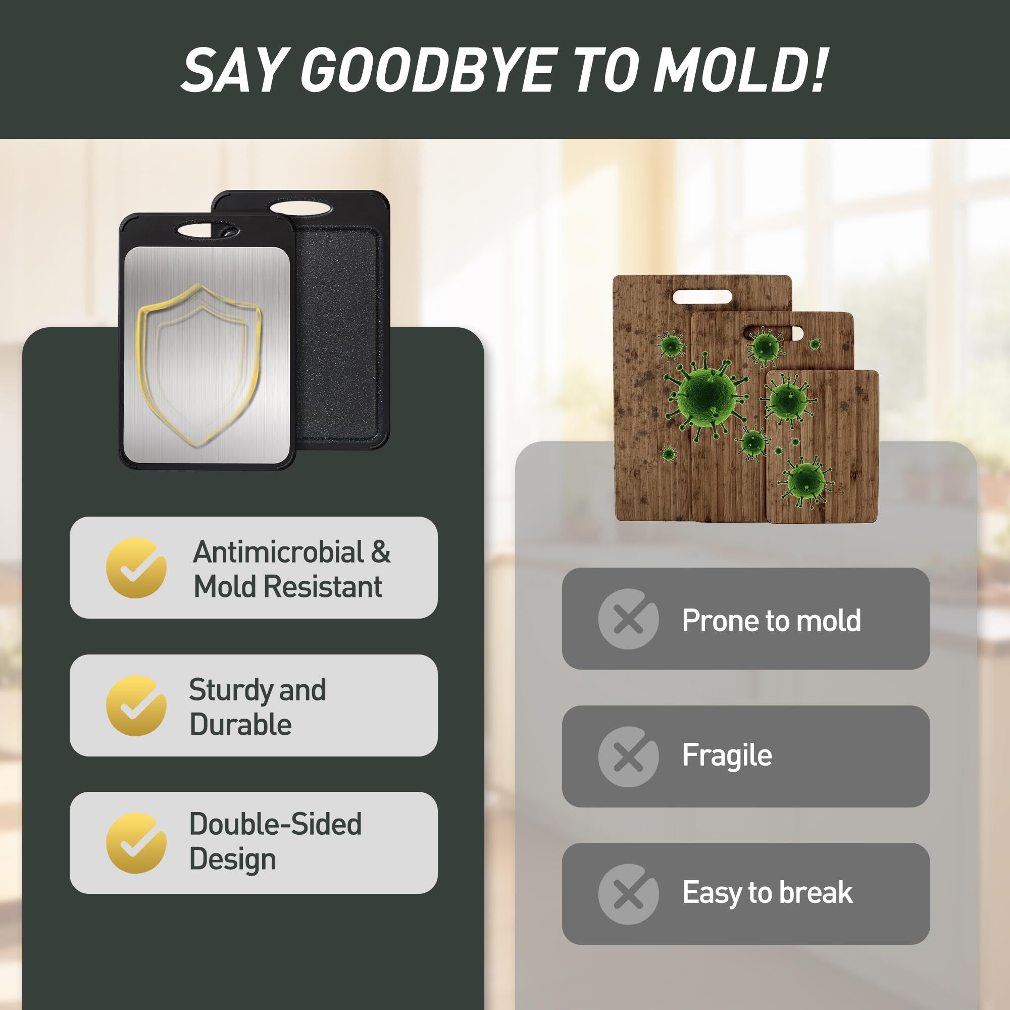 Socisen non-stick surface simplifies cleaning after use.