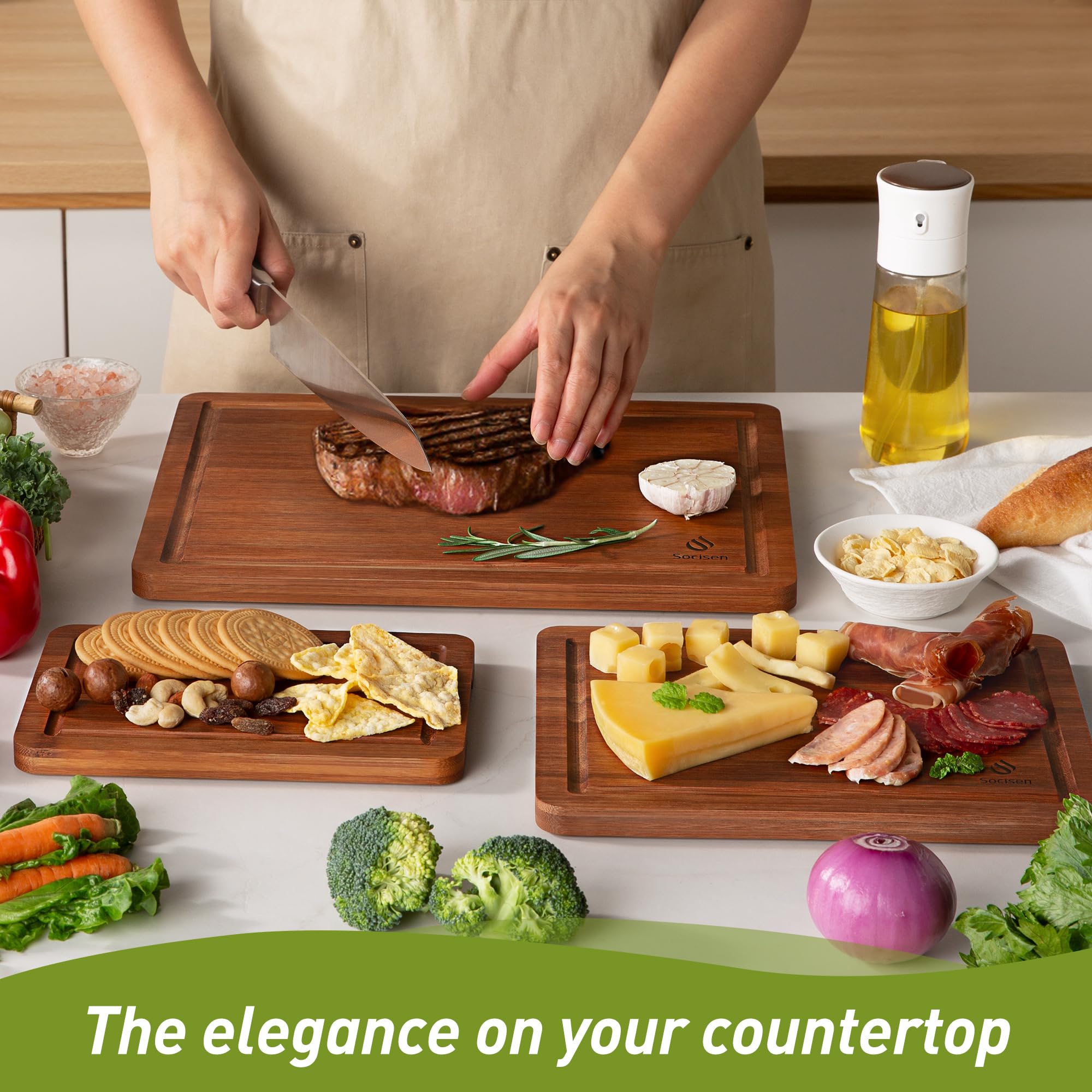 Socisen board designed for over-sink use and space-saving setup.