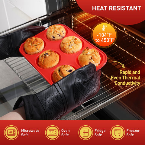 Socisen muffin pan is dishwasher-safe for effortless cleanup