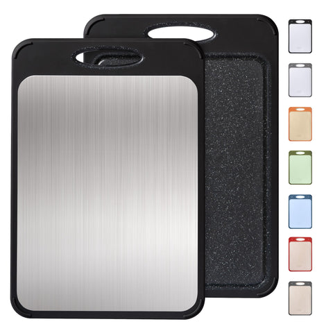 Socisen stainless steel cutting board meat side for precise slicing and durability.