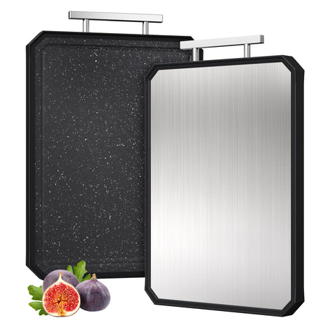 Socisen stainless-steel side for meat prep with easy cleanup.